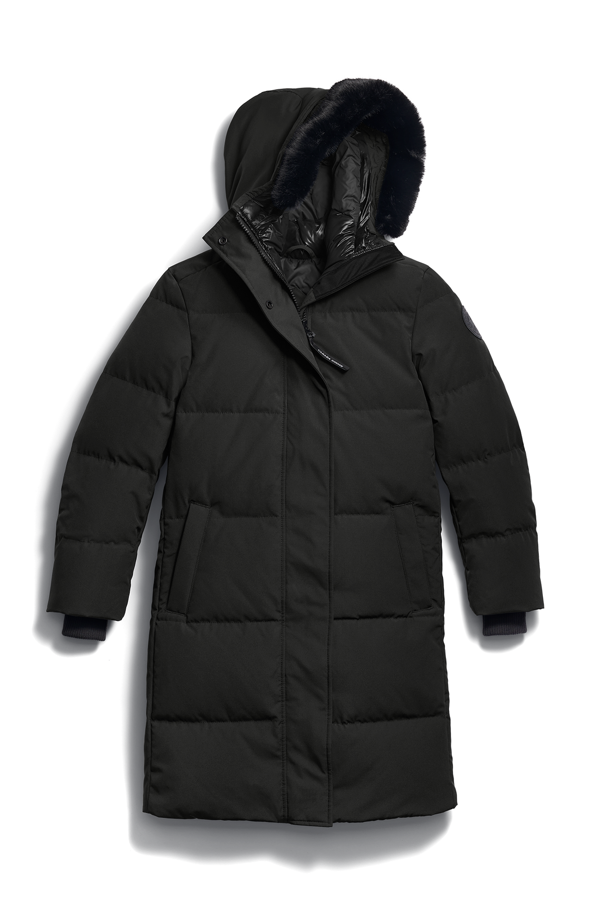 Louise Faux Fur Parka - Black 9061 - off_flat_lay_01
