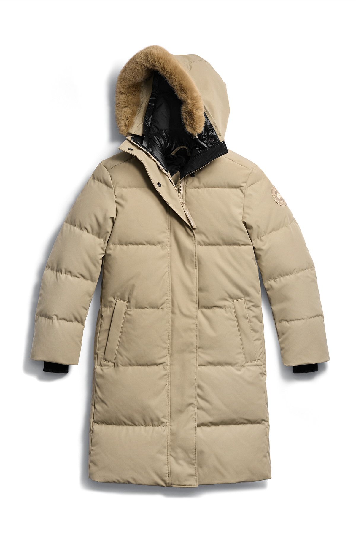 Louise Faux Fur Parka - Military Tan 9113 - off_flat_lay_01