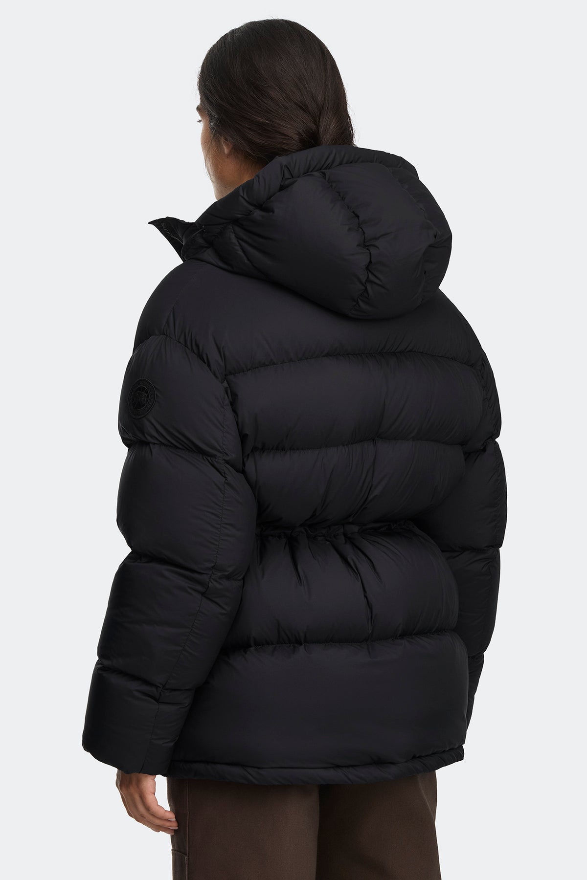 Fallon Puffer Coat - Black 9061 - on_back_01