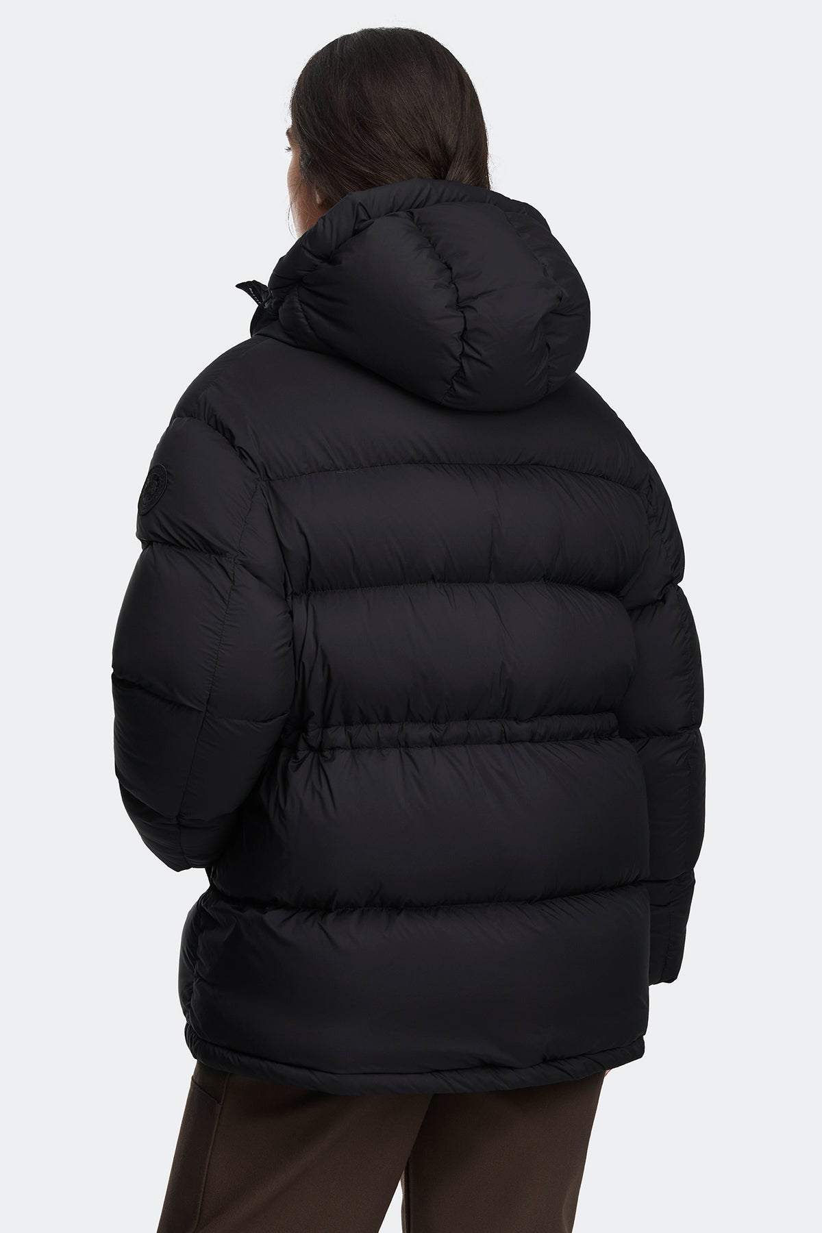 Fallon Puffer Coat - Black 9061 - on_back_02
