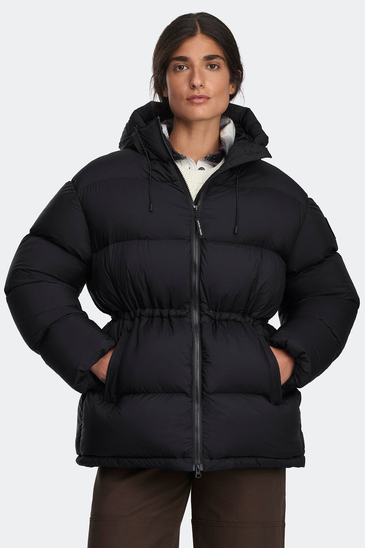 Fallon Puffer Coat - Black 9061 - on_front_closed_01