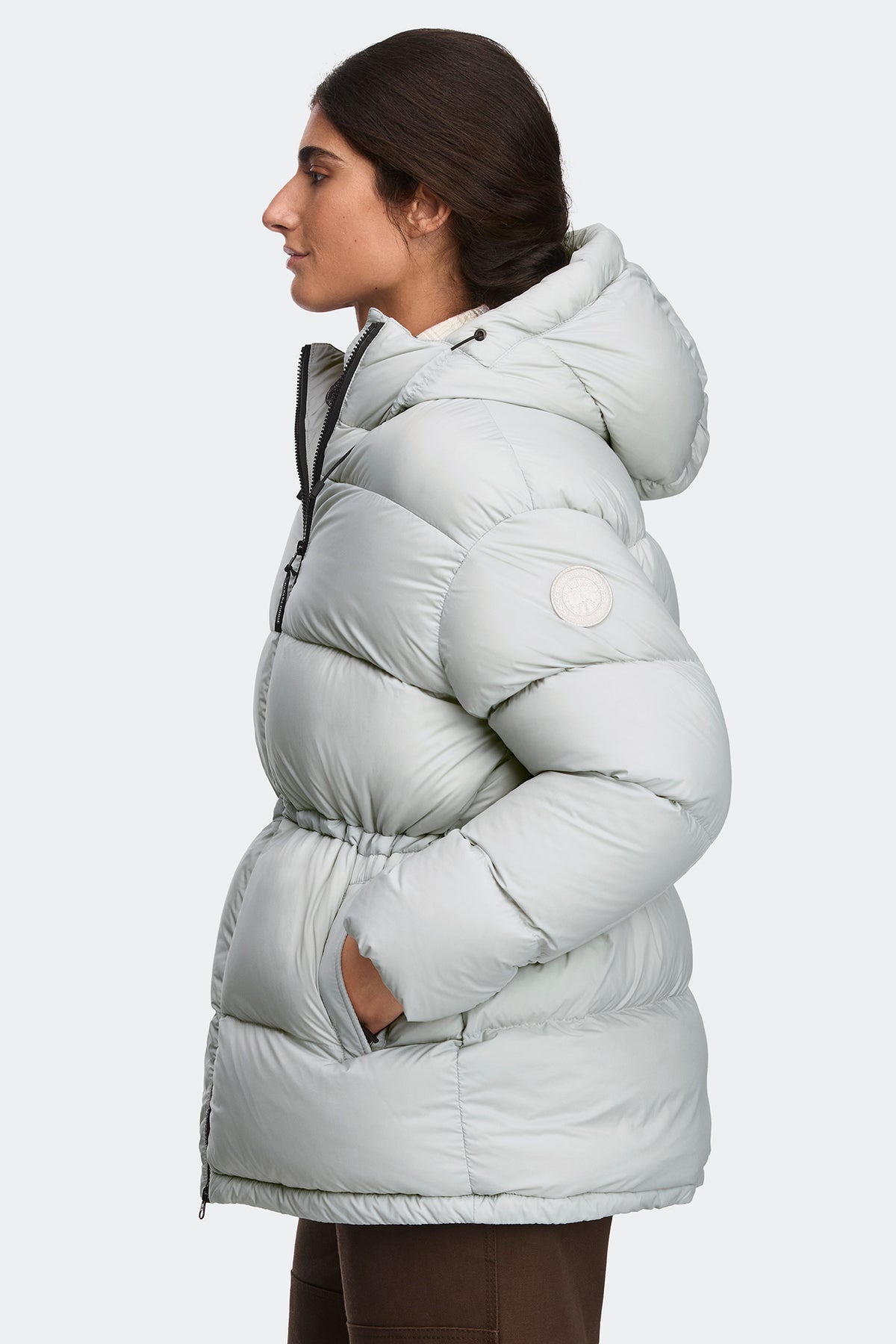 Fallon Puffer Coat - Lunar Frost 9119 - on_side_01
