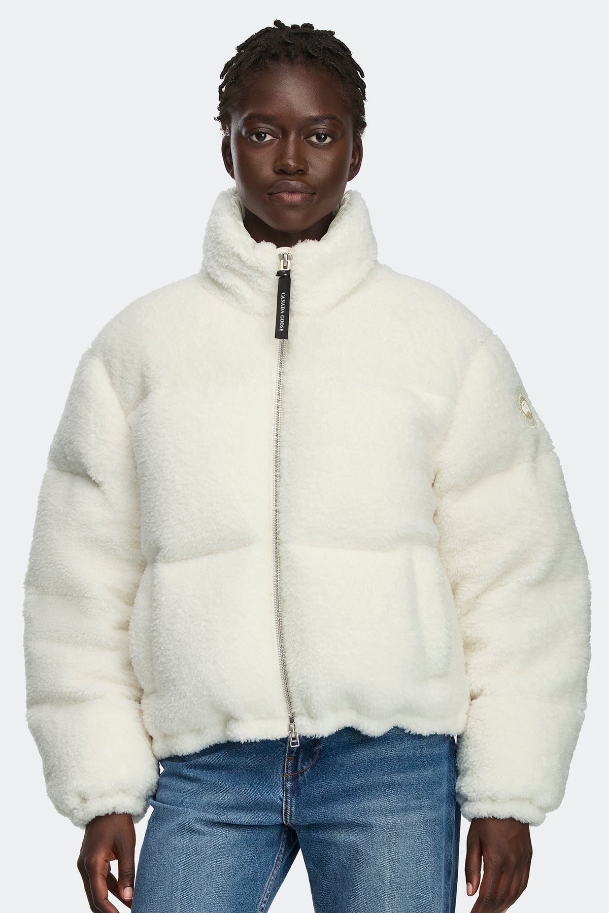 Fallon Fleece Puffer Jacket - Bone 9224 - on_front_closed_01
