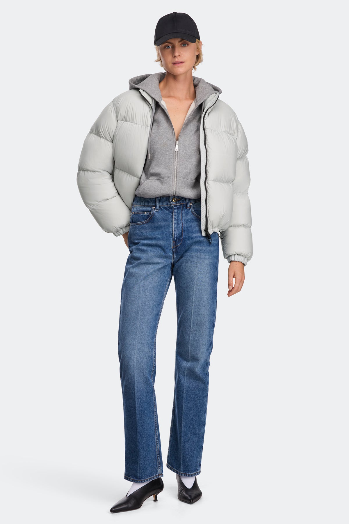 Fallon Puffer Jacket Tonal Disc - Lunar Frost 9119 - on_full_body_01