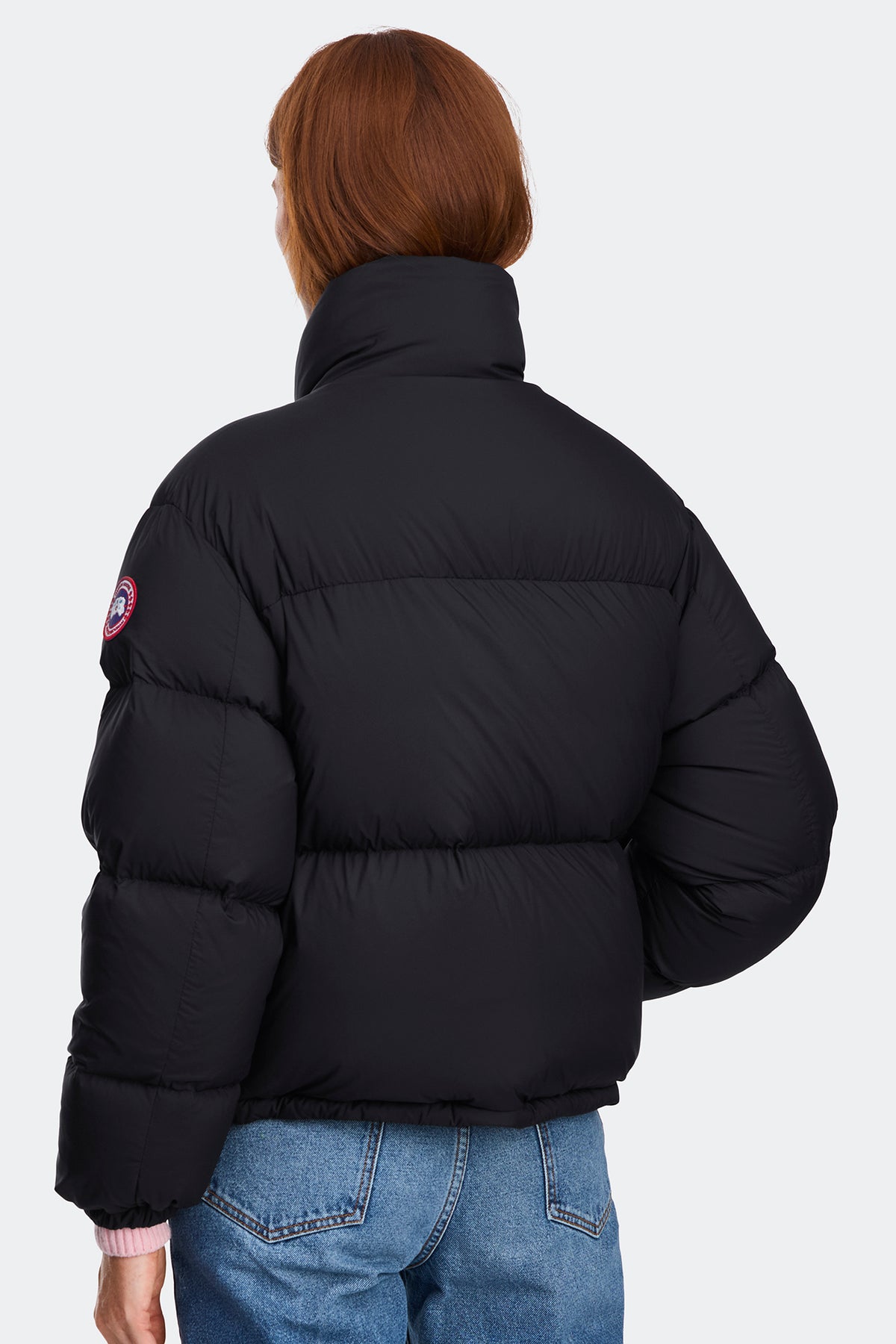 Fallon Puffer Jacket - Black 9061 - on_back_01