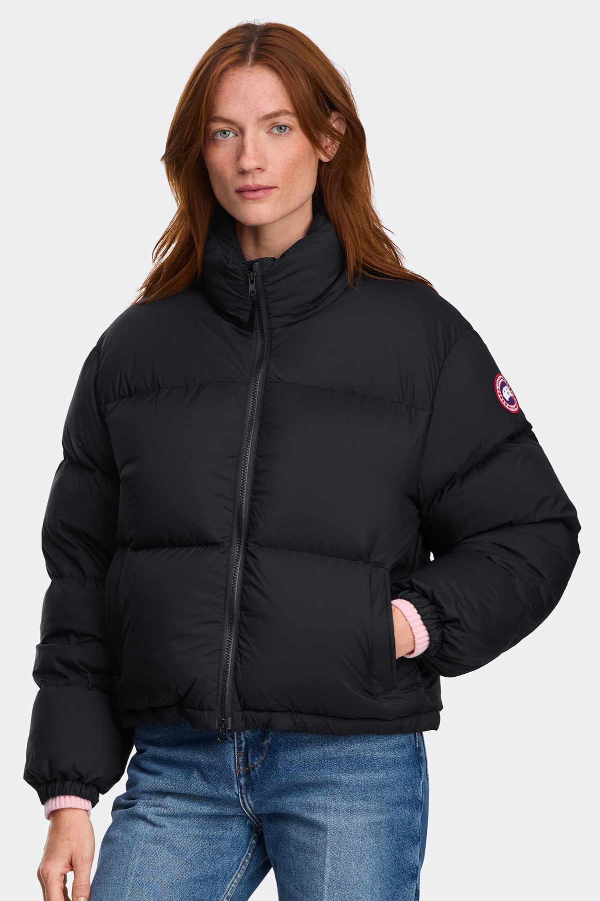 Fallon Puffer Jacket - Black 9061 - on_front_closed_01