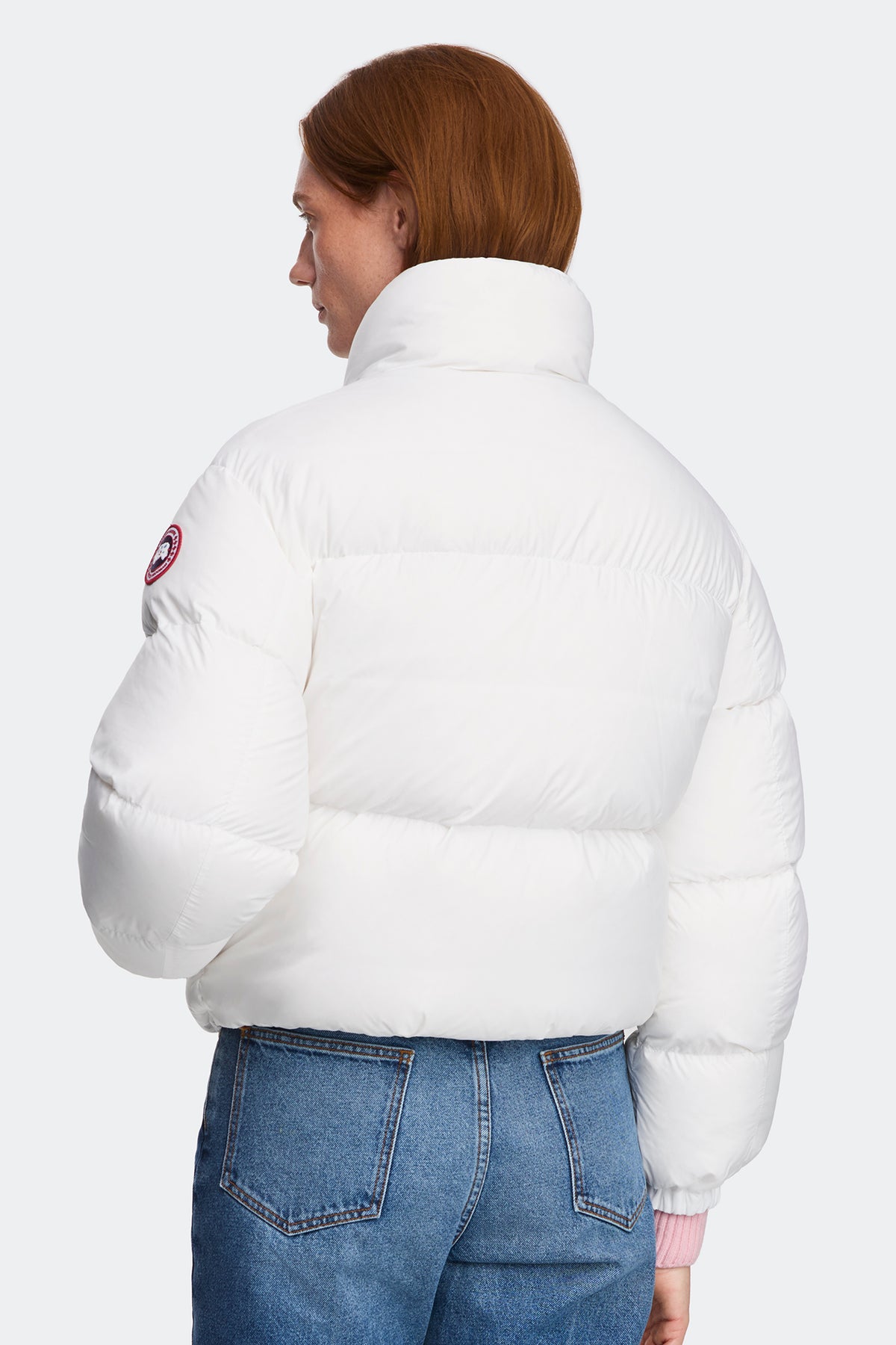 Fallon Puffer Jacket - Optic White 9227 - on_back_02