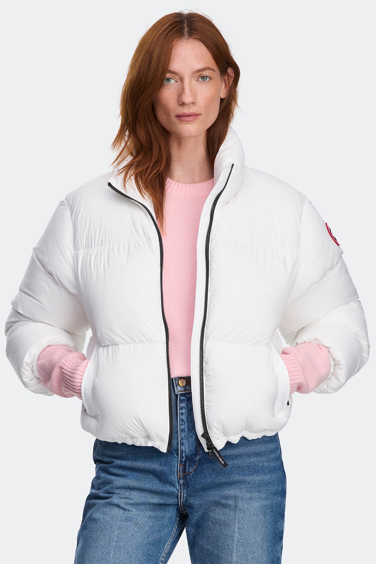 Fallon Puffer Jacket - Optic White 9227 - on_front_01