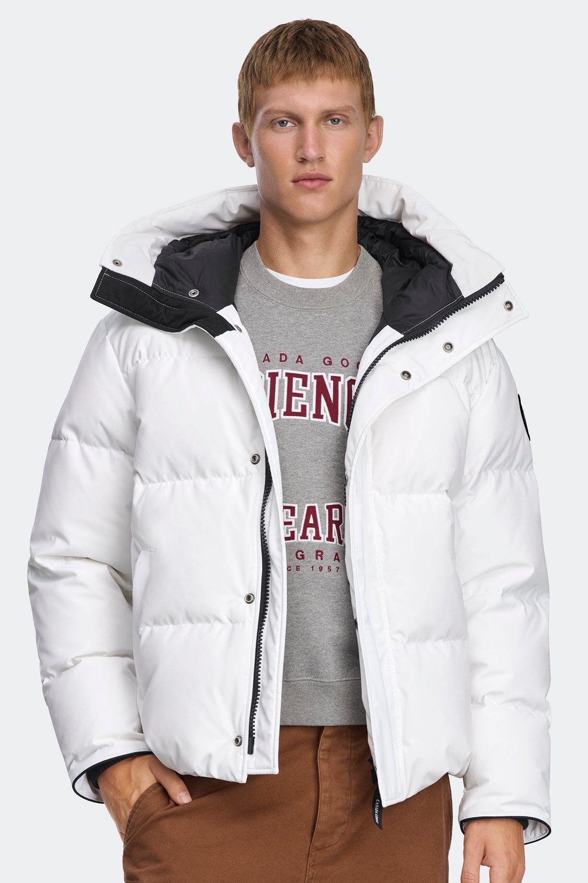 Seymour Parka Black Disc - Optic White 9227 - on_front_01