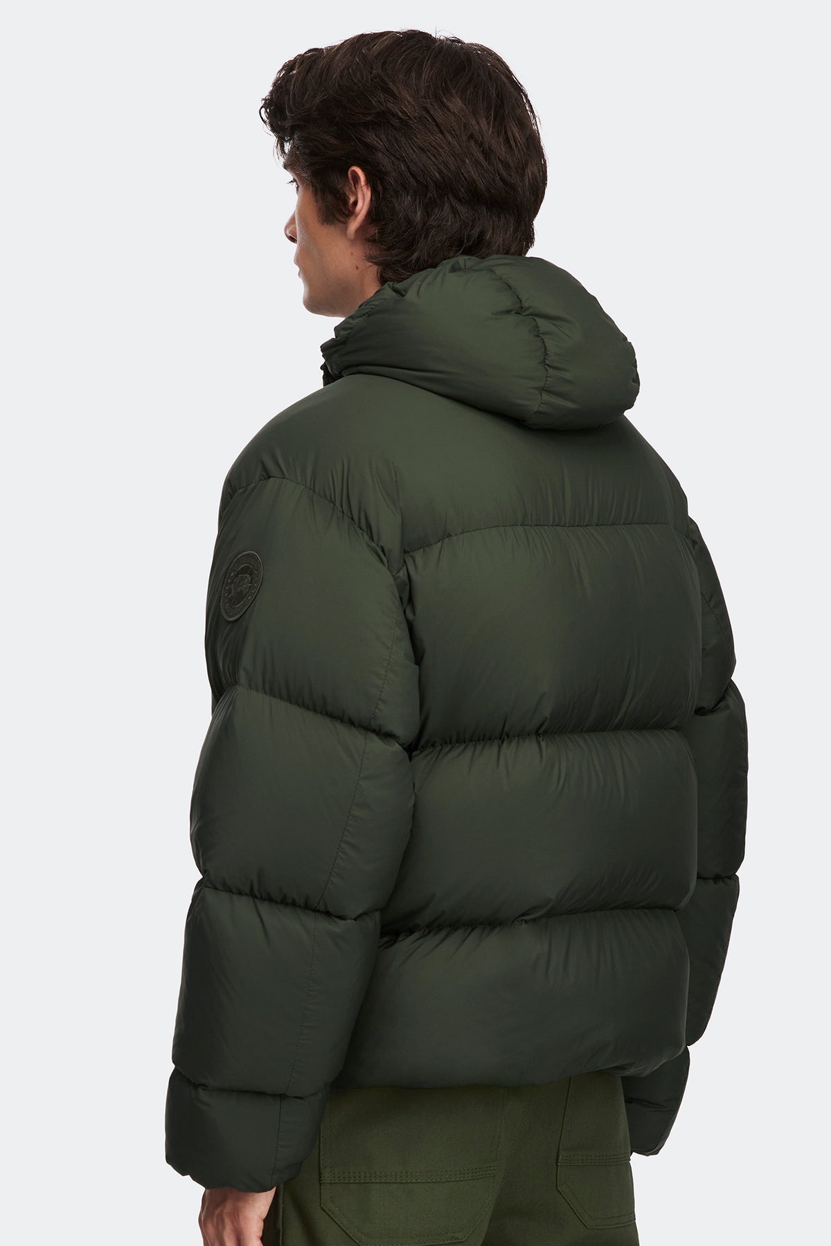 Sterling Puffer Coat Tonal Disc - Rowan Green 9125 - on_back_01