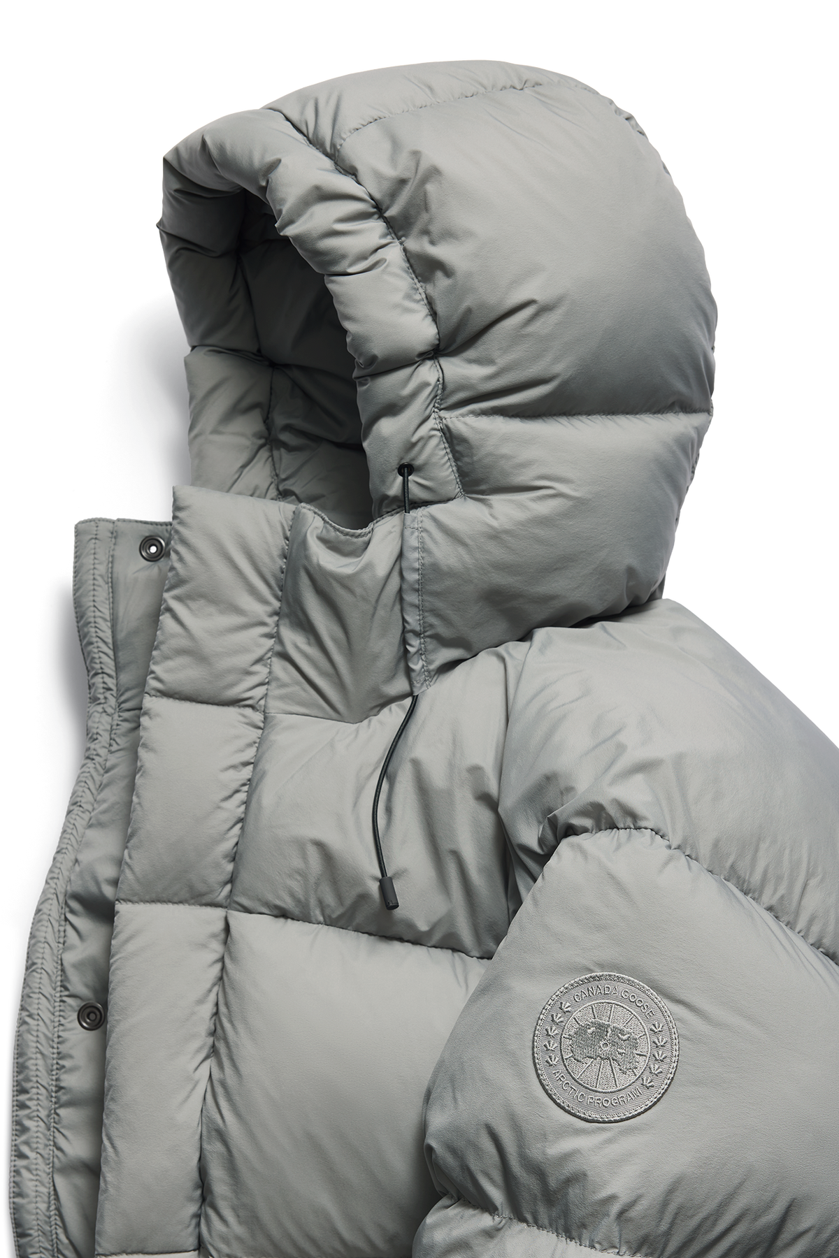Sterling Puffer Coat Tonal Disc - Stratus Grey 9838 - off_detail_01