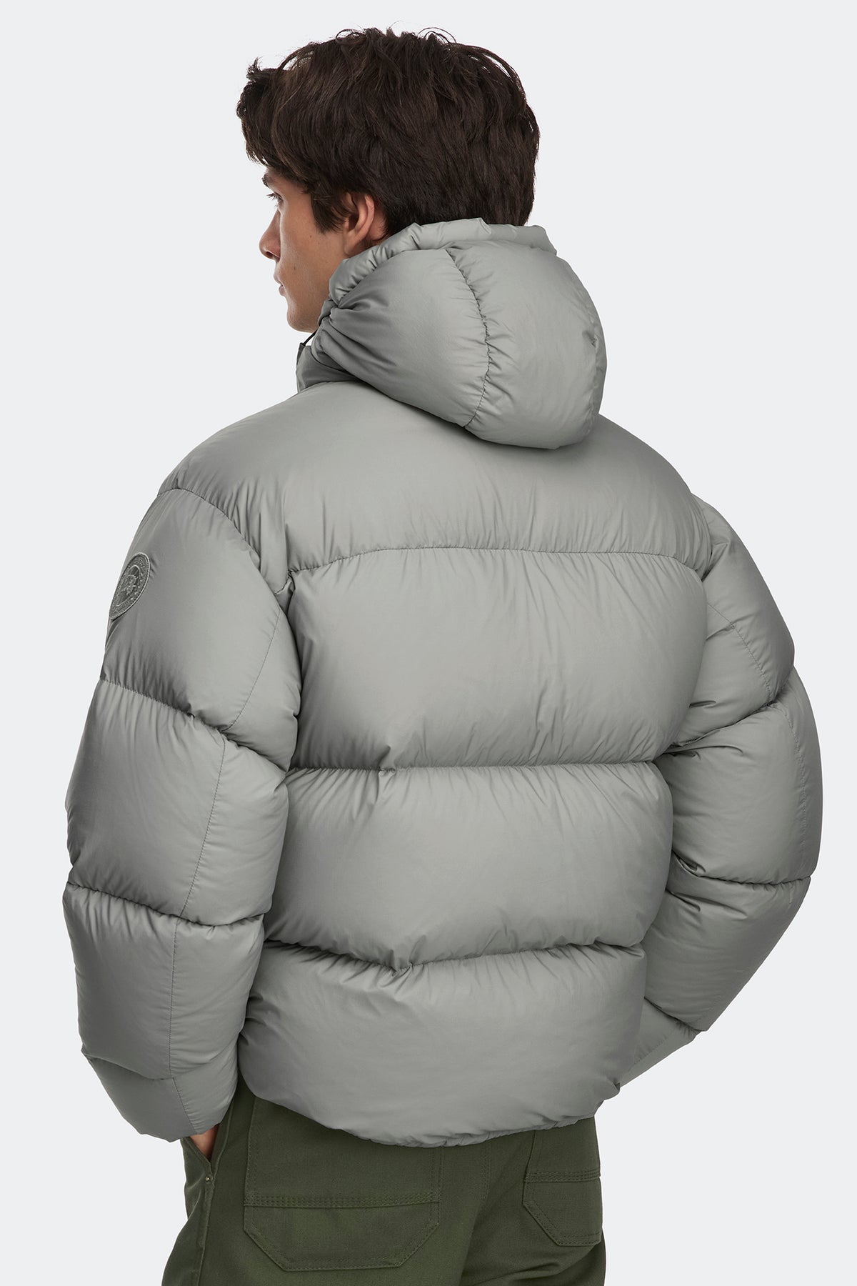 Sterling Puffer Coat Tonal Disc - Stratus Grey 9838 - on_back_01