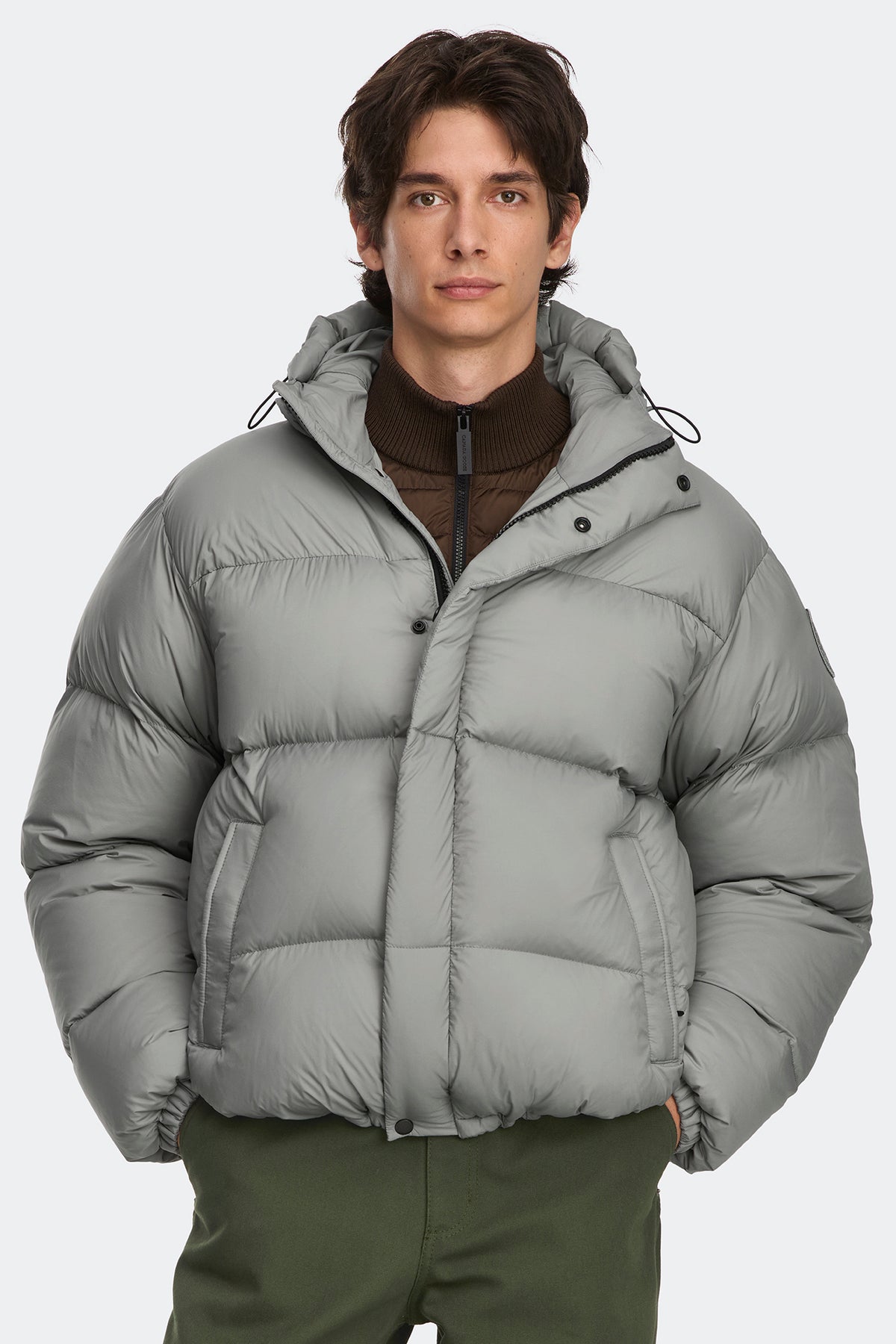 Sterling Puffer Coat Tonal Disc - Stratus Grey 9838 - on_front_closed_01