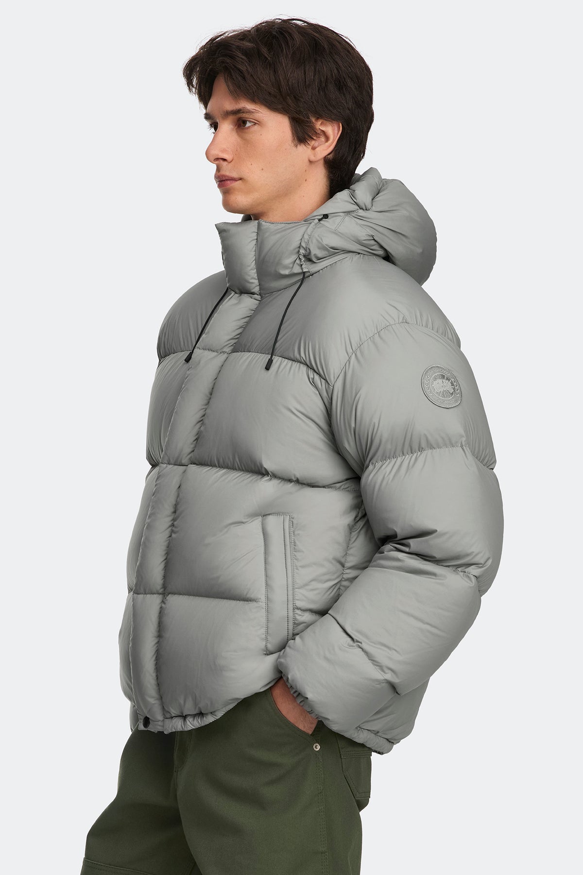 Sterling Puffer Coat Tonal Disc - Stratus Grey 9838 - on_side_01