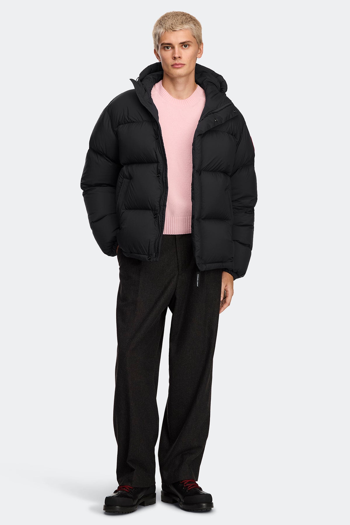 Sterling Puffer Coat - Black 9061 - on_full_body_01