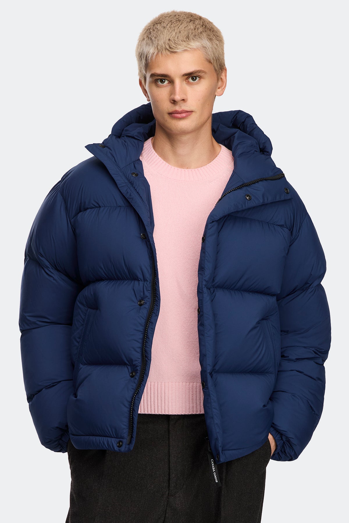 Sterling Puffer Coat - Oxford Navy 9841 - on_front_01