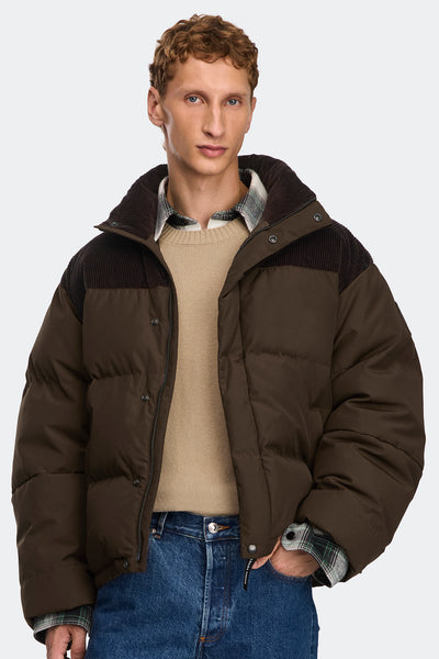 Sterling Corduroy Puffer Jacket
