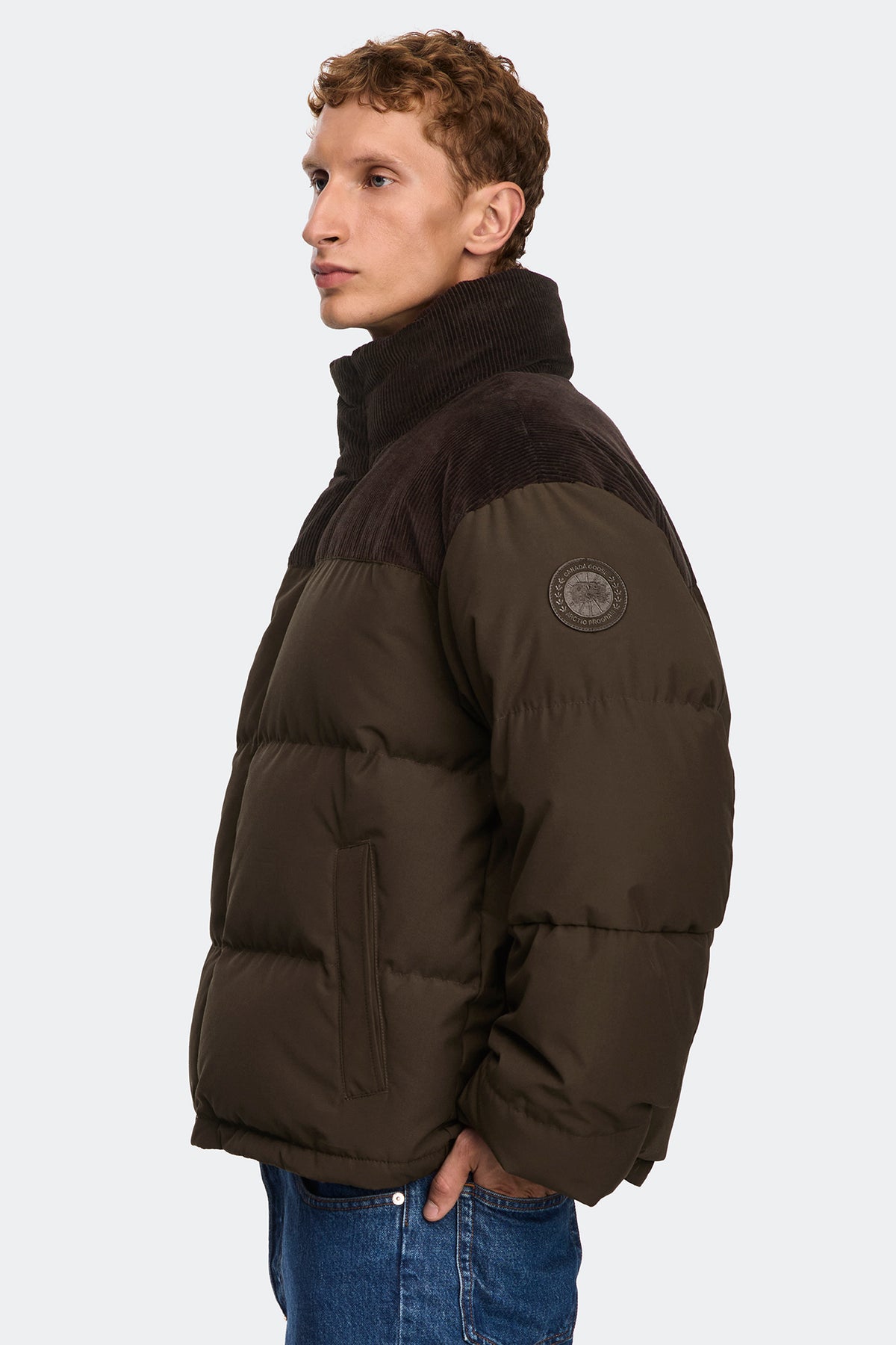 Sterling Corduroy Puffer Jacket - Arabica 9284 - on_side_01