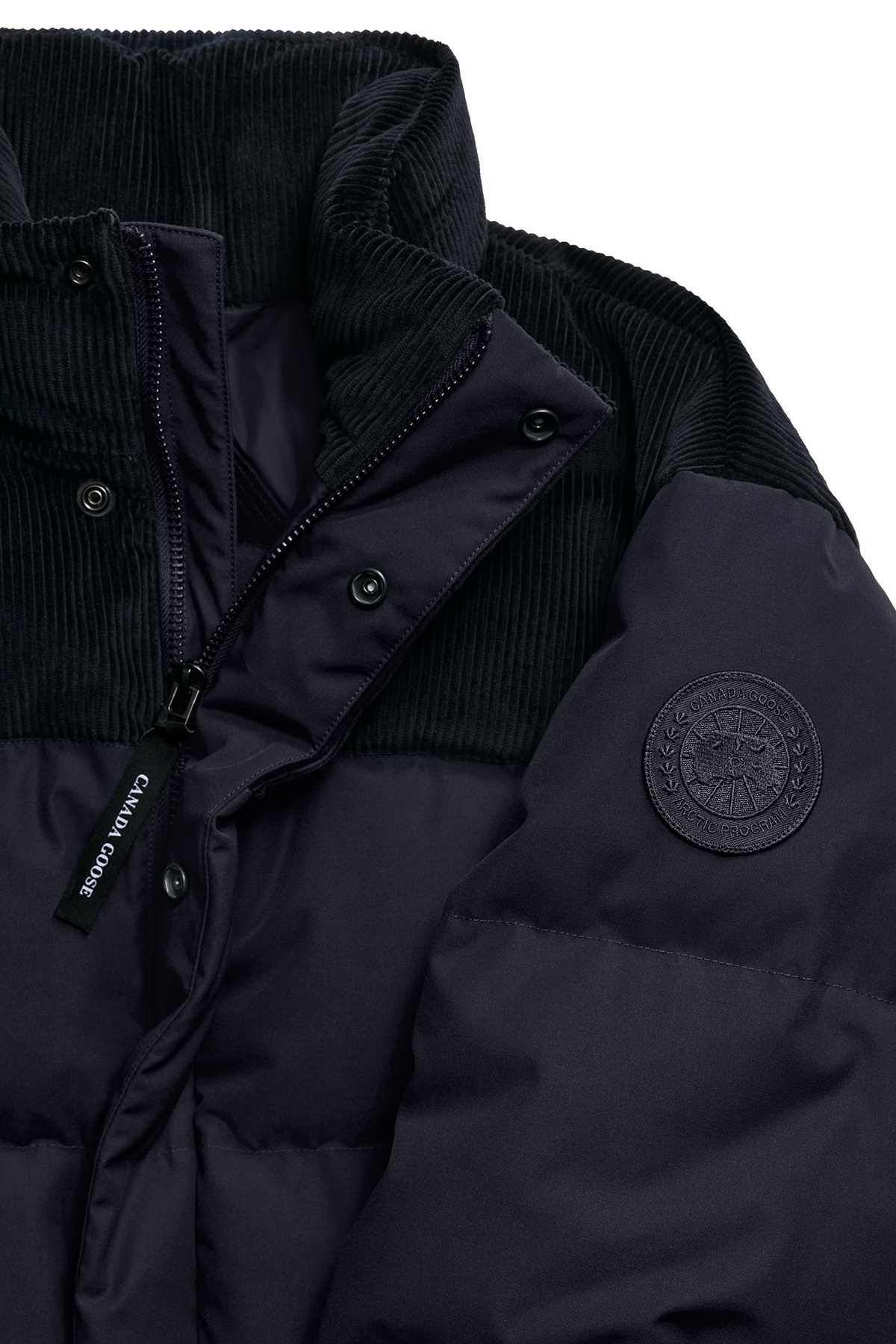 Sterling Corduroy Puffer Jacket - Nocturne 9858 - off_detail_01