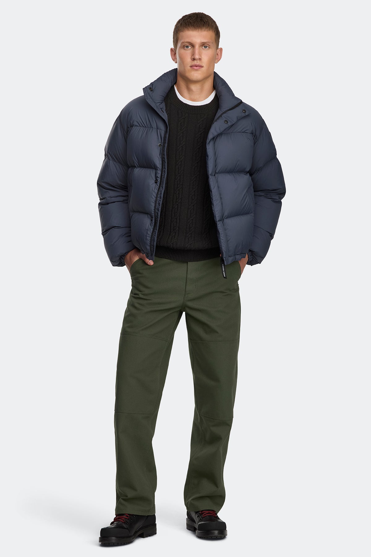 Sterling Puffer Jacket Tonal Disc - Dusk Blue 9128 - on_full_body_01