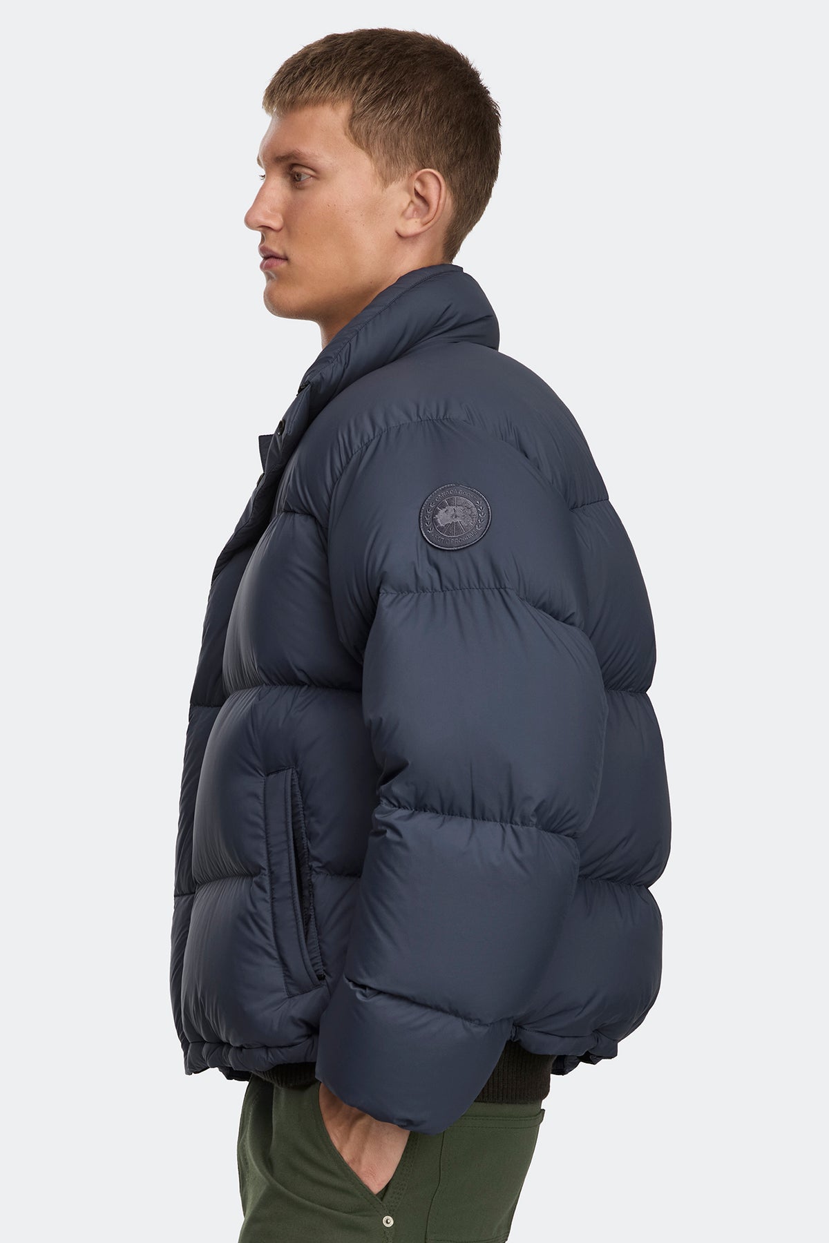 Sterling Puffer Jacket Tonal Disc - Dusk Blue 9128 - on_side_01