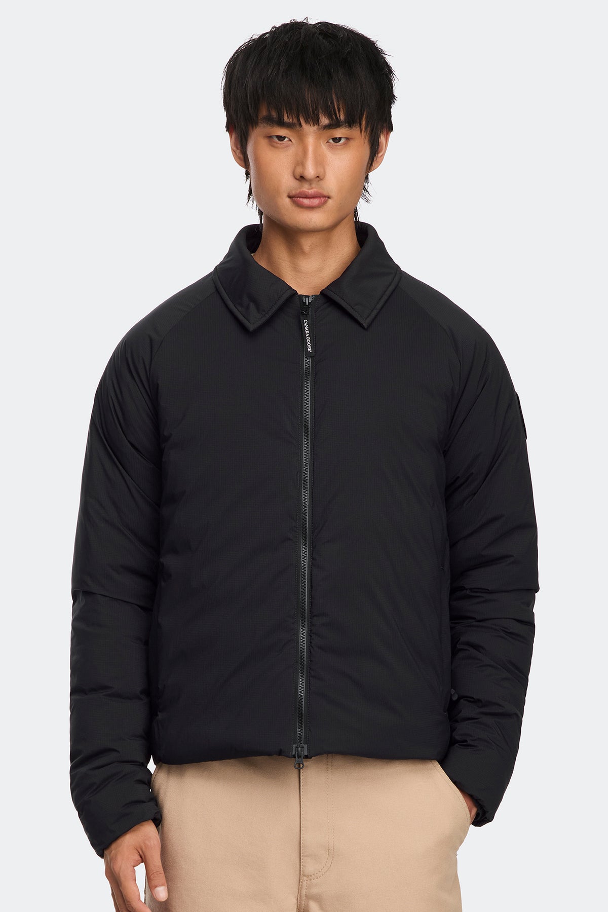 Lodge Track Jacket Black Disc - Black 9061 - on_front_closed_01