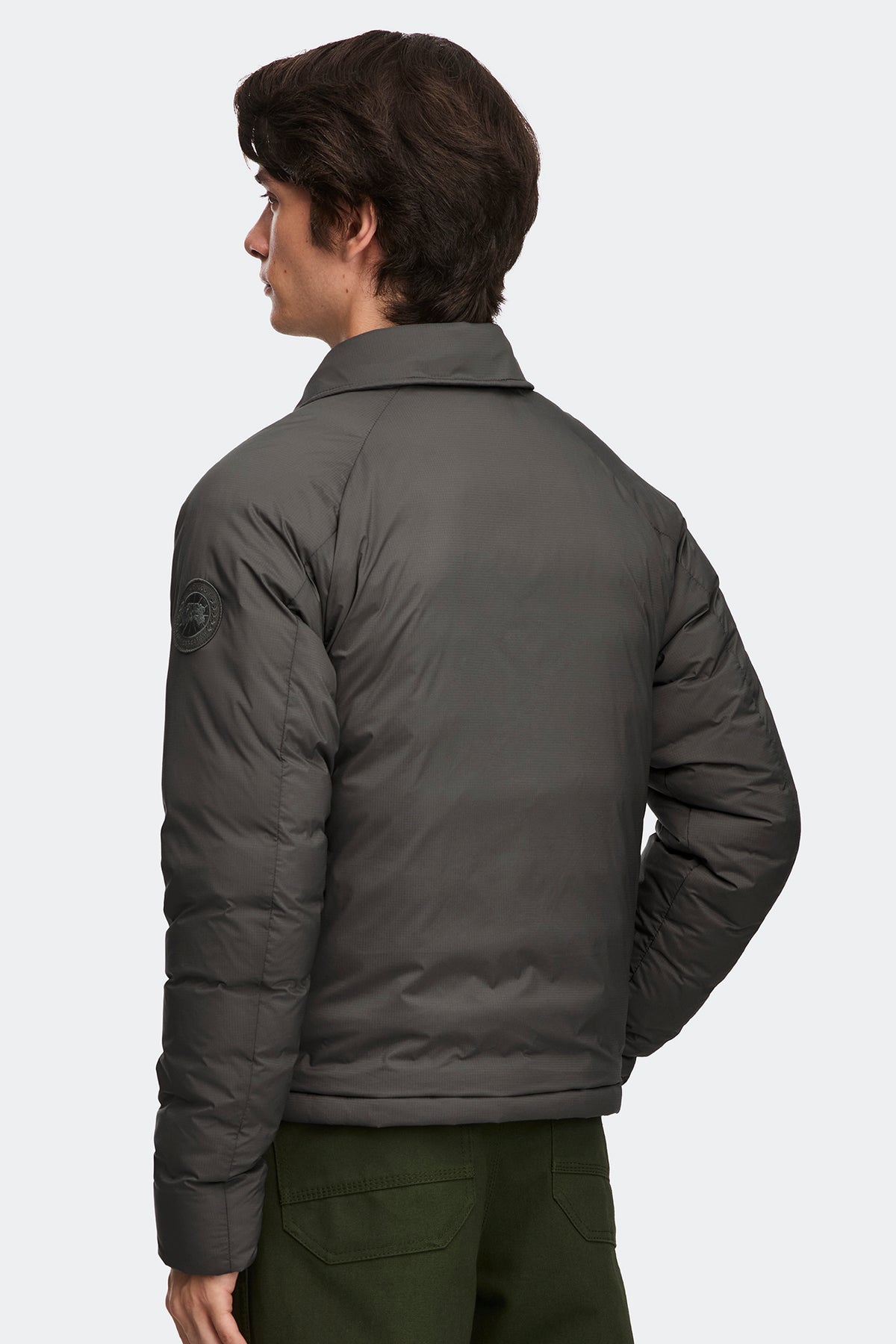 Lodge Track Jacket Tonal Disc - Khaki Haze 9127 - on_back_01