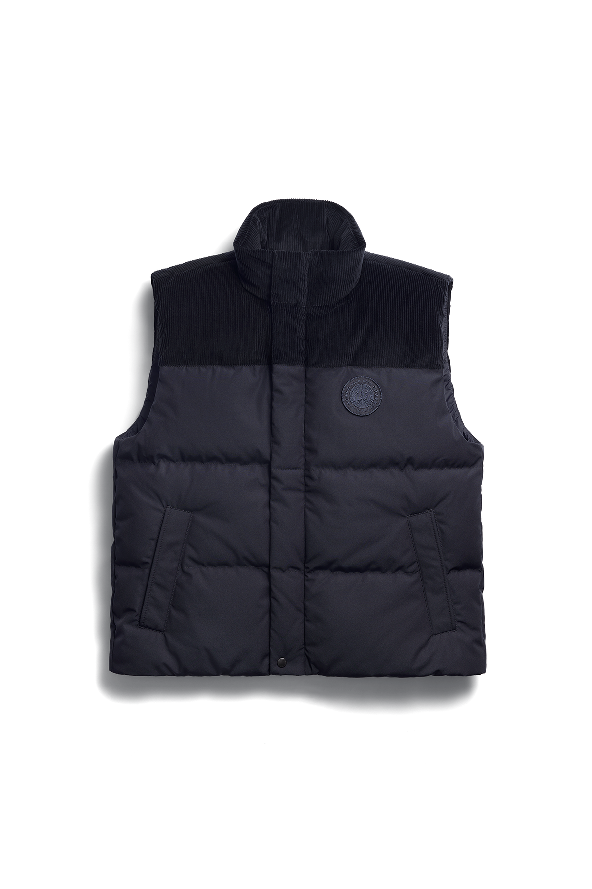 Sterling Corduroy Puffer Vest - Nocturne 9858 - off_flat_lay_01