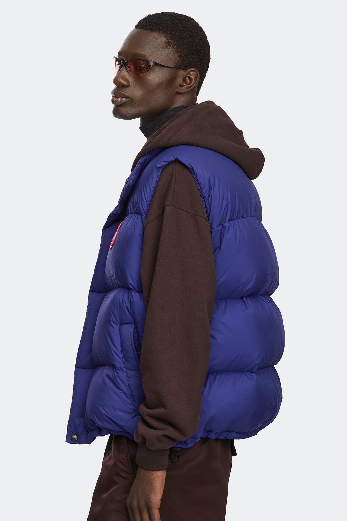 Sterling Puffer Vest - Crown Blue 9679 - on_side_01
