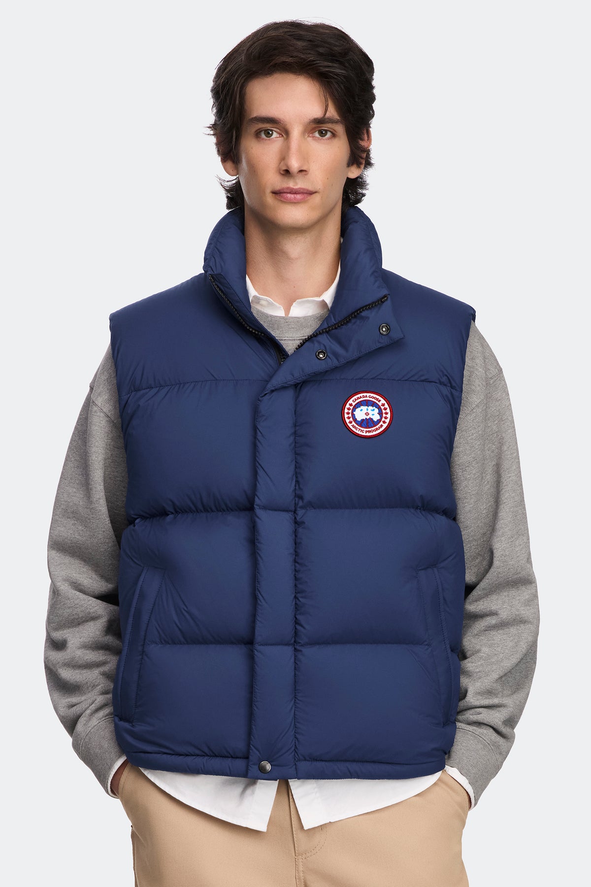 Sterling Puffer Vest - Oxford Navy 9841 - on_front_closed_01