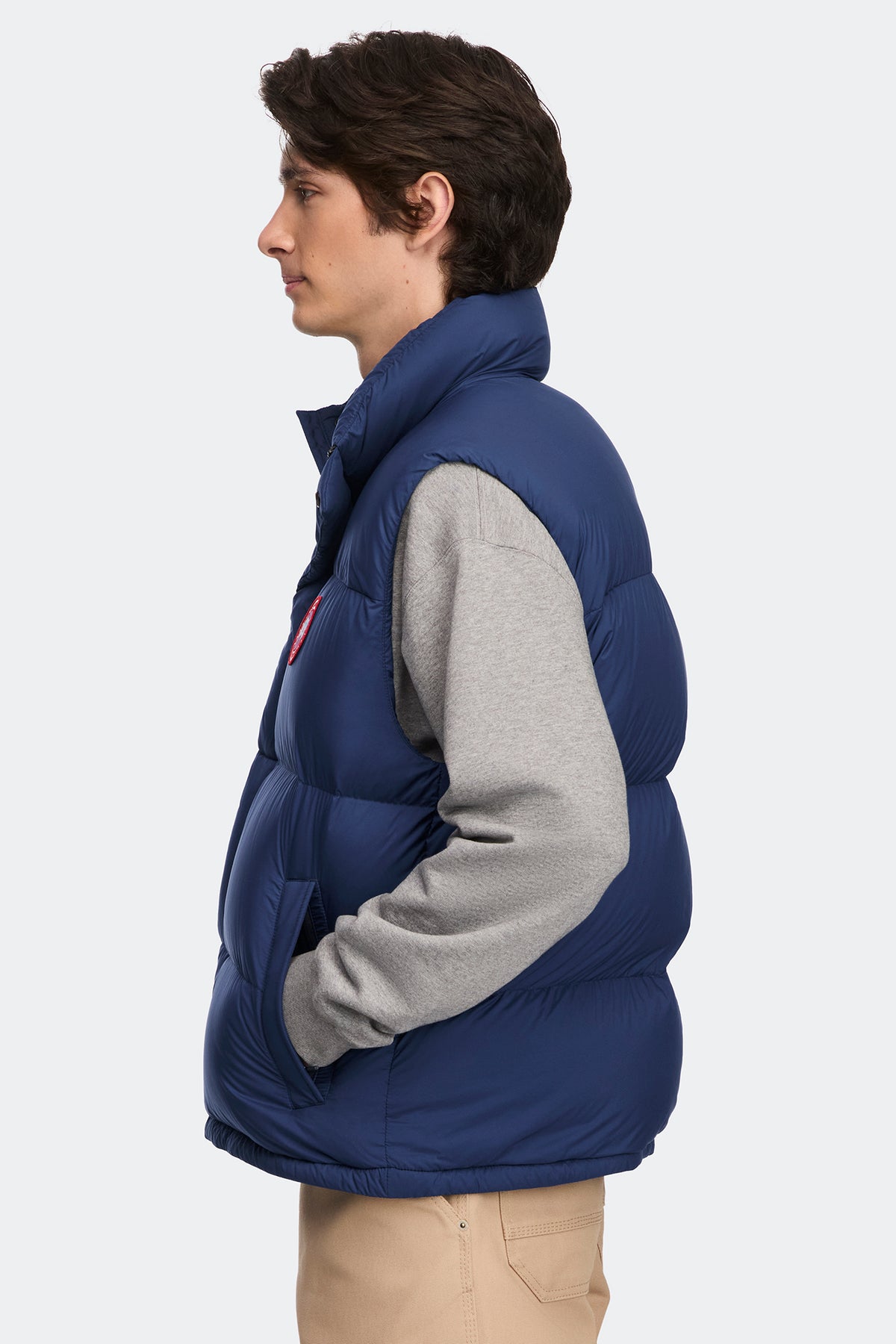 Sterling Puffer Vest - Oxford Navy 9841 - on_side_01