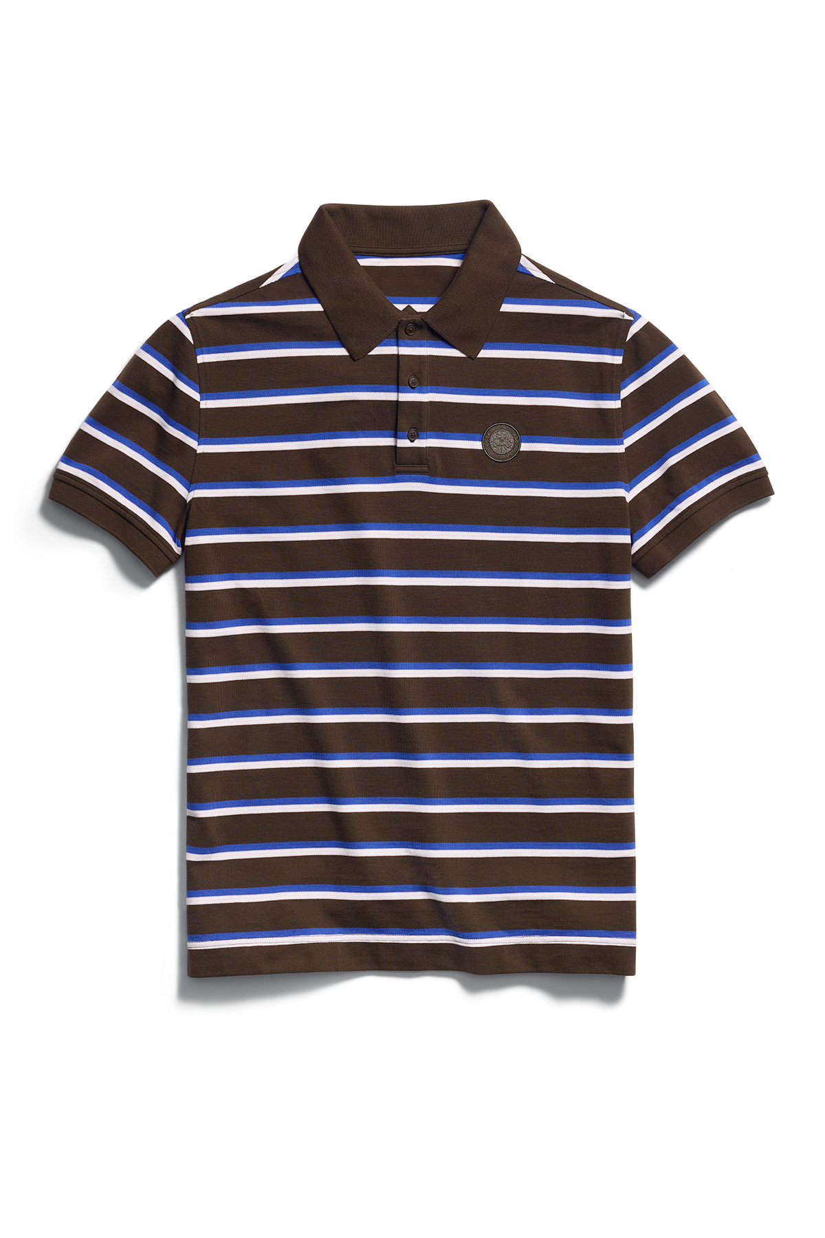 Beckley Striped Polo Tonal Disc - Terra Moncton Stripe 9671 - off_flat_lay_01