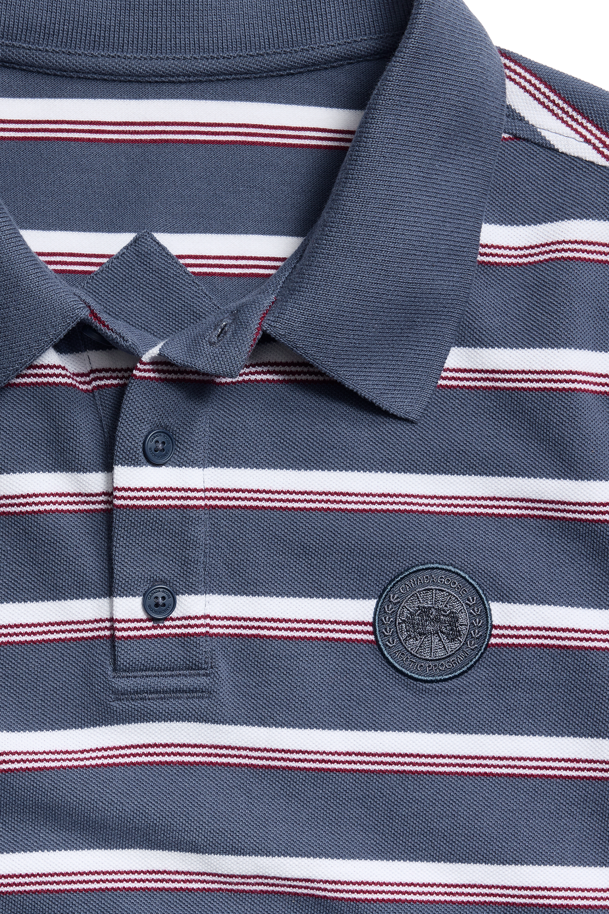 Beckley Striped Polo Tonal Disc - Dusk Blue Moncton Stripe 9673 - off_detail_01
