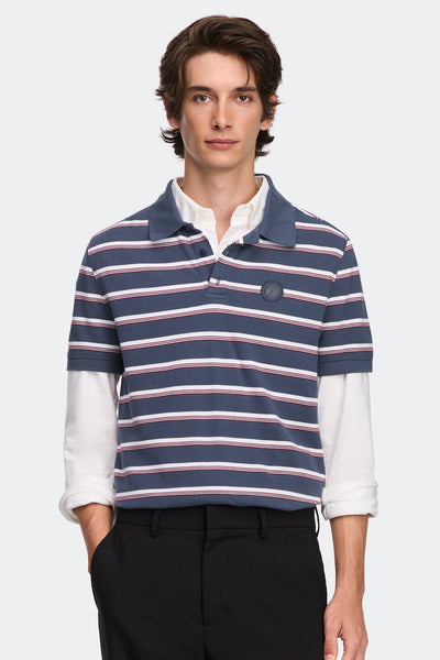Beckley Striped Polo Tonal Disc