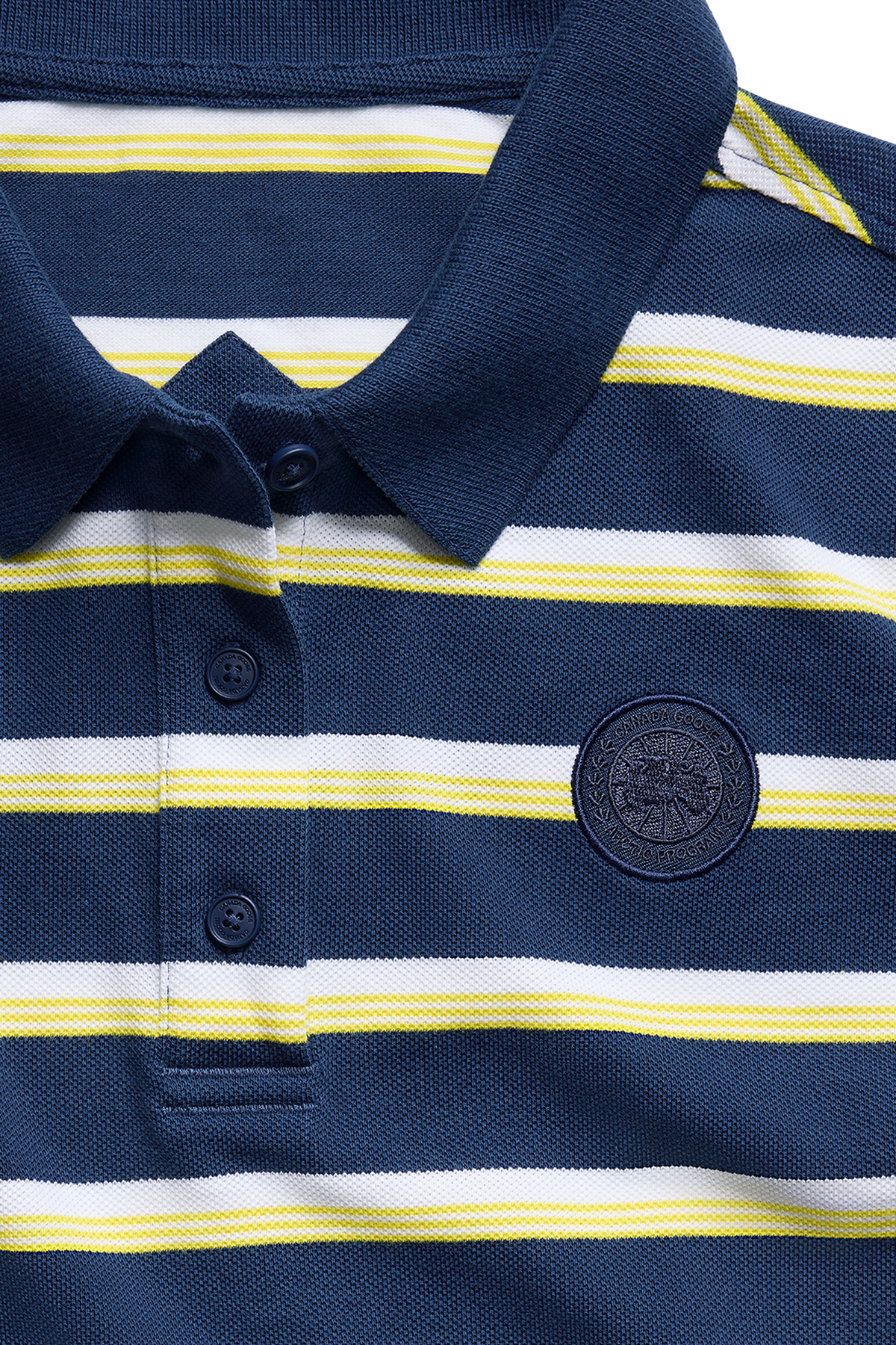 Almira Striped Polo Tonal Disc - Oxford Navy Moncton Stripe 9674 - off_detail_01