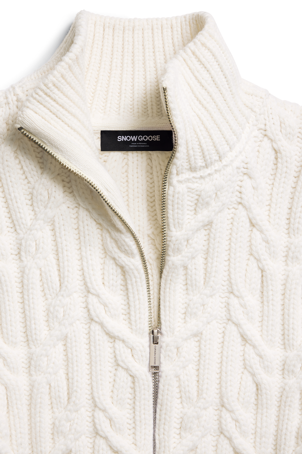 Reese Full Zip Cardigan - Canvas White 1625 - off_detail_01