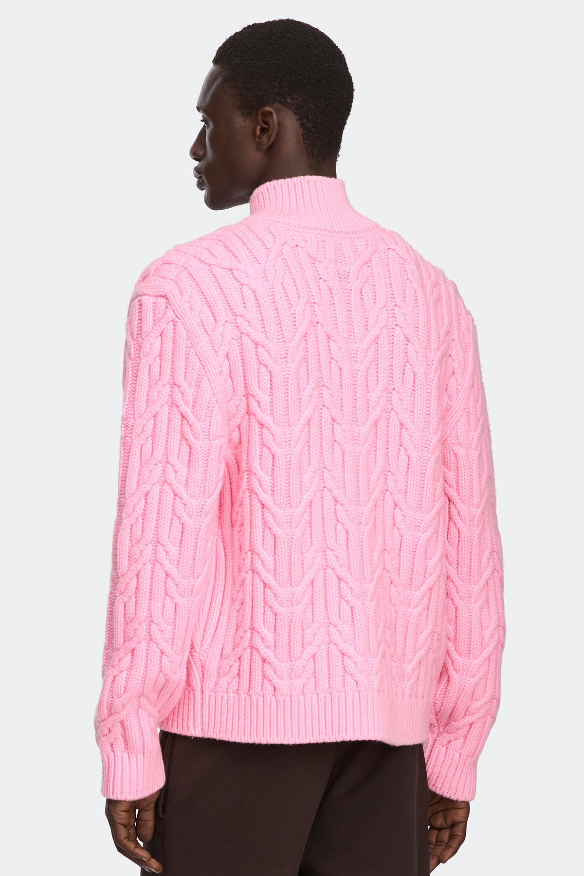 Reese Full Zip Cardigan - Baby Pink 9786 - on_back_02