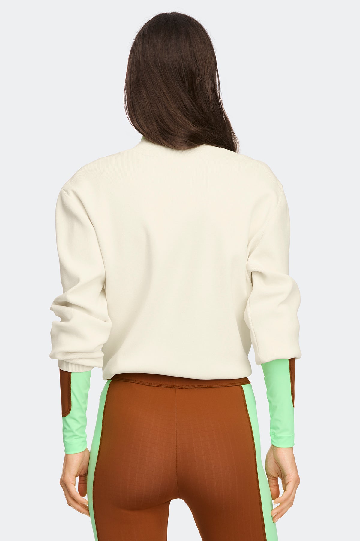 Mooncrest Knit Crewneck Sweater - Canvas White 1625 - on_back_01