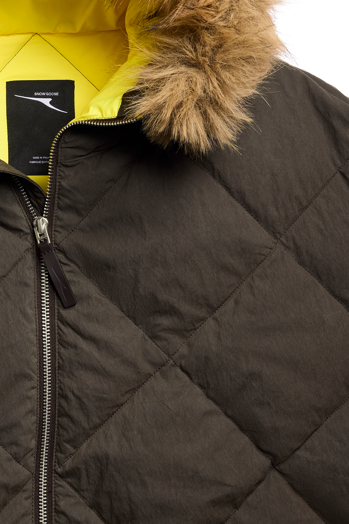 Vega Faux Fur Jacket - Dark Soil 9716 - off_detail_01