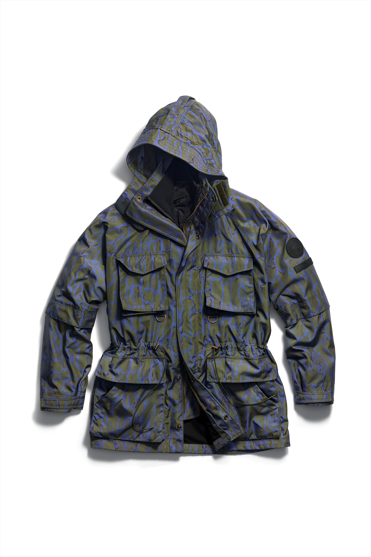 Rockport Tree Bark Coat - Khaki/Crown Blue/Black Bark 9929 - off_flat_lay_01