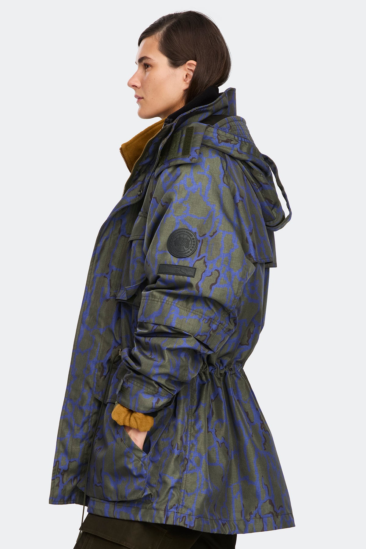Rockport Tree Bark Coat - Khaki/Crown Blue/Black Bark 9929 - on_side_01