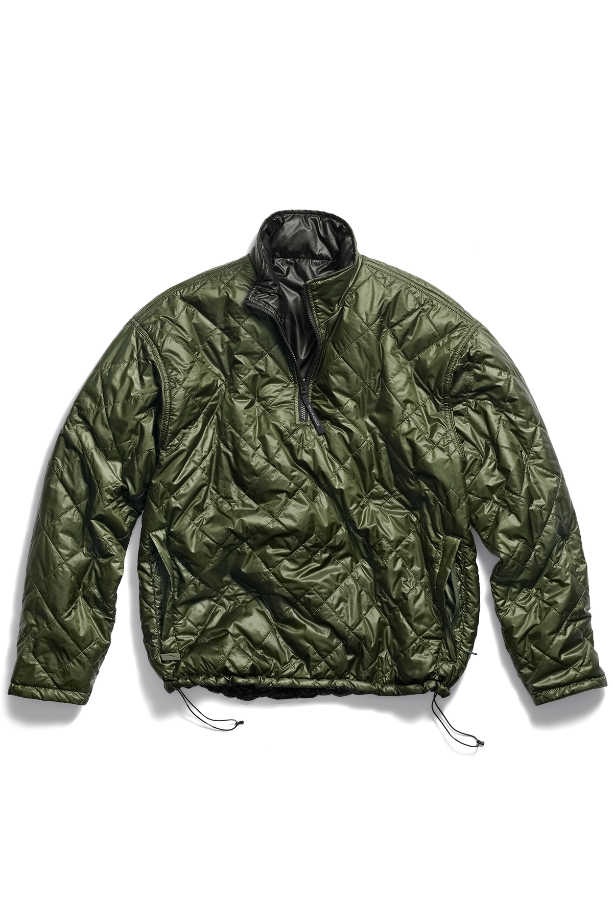 Vega Quarter Zip Sweater - Moss Khaki 9260 - off_flat_lay_01