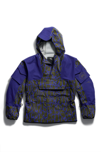 Calyx Tree Bark Anorak - Khaki/Crown Blue/Black Bark 9929 - off_flat_lay_01