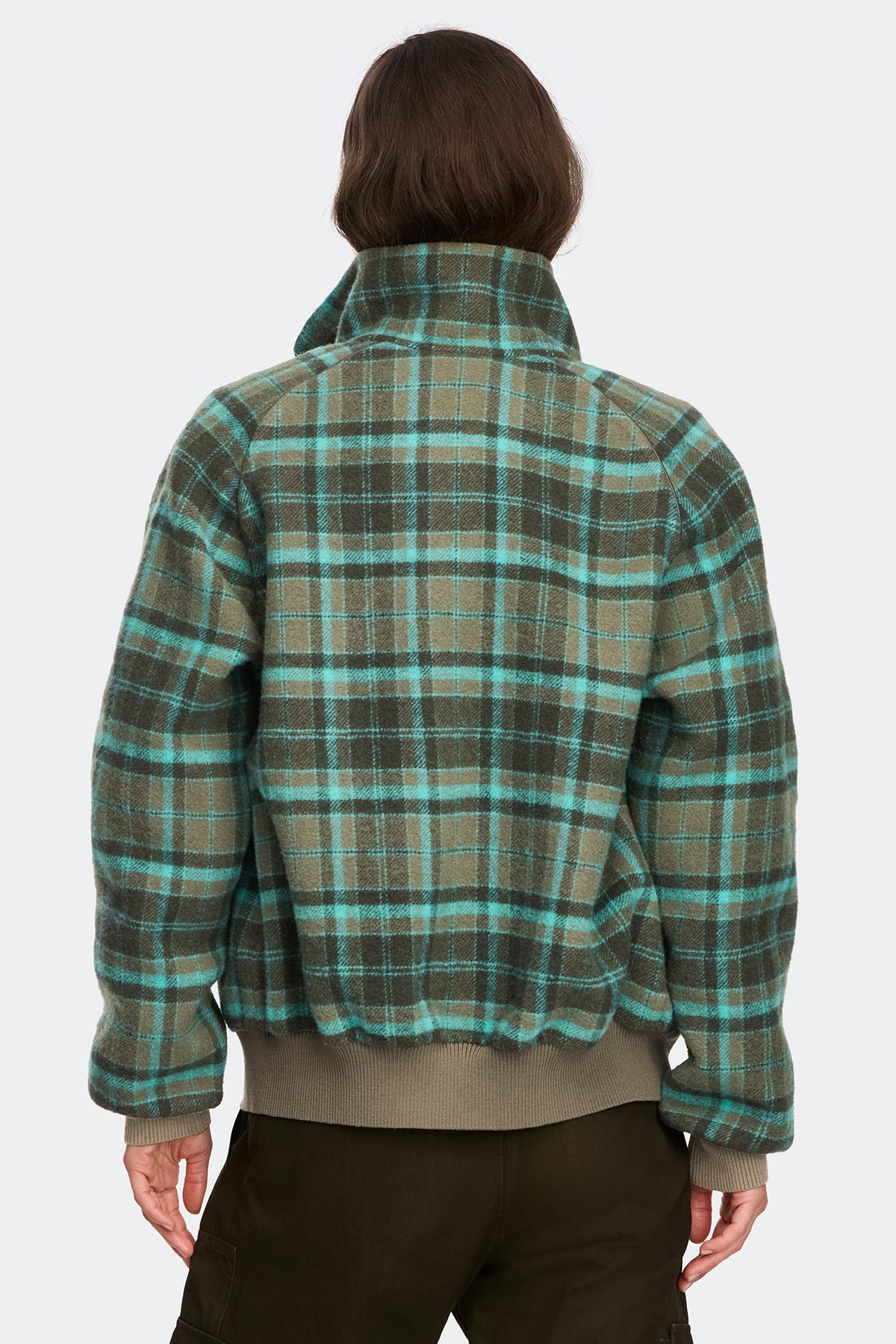 Auralis Jacket - Slate/Water Green/Duck Check 8901 - on_back_01
