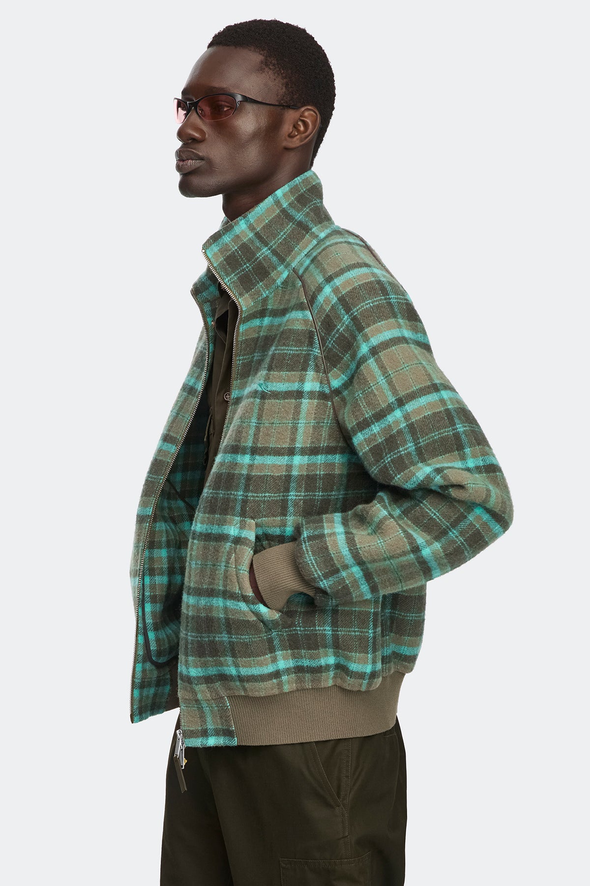 Auralis Jacket - Slate/Water Green/Duck Check 8901 - on_side_01