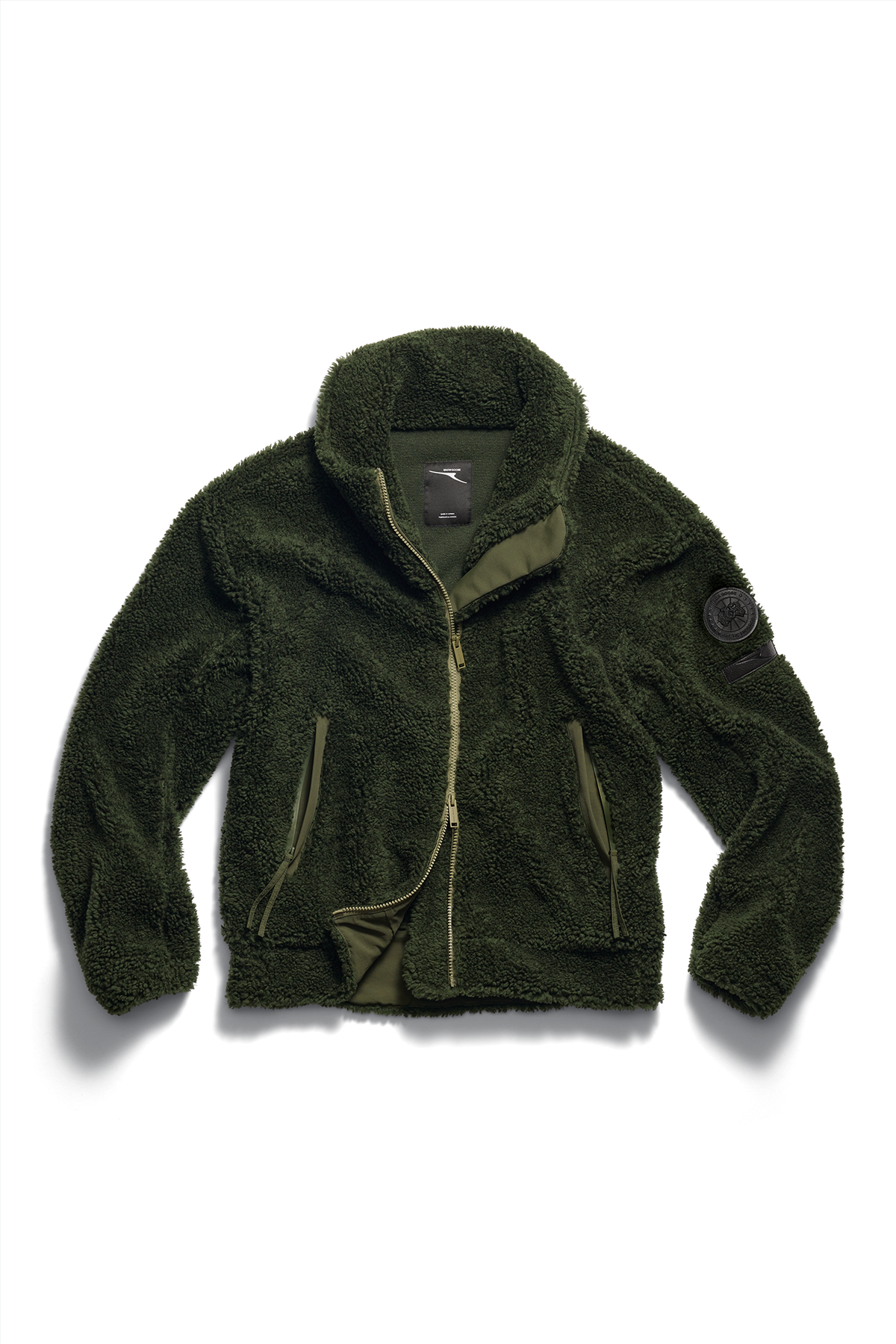 Varyn Fleece Jacket - Moss Khaki 9260 - off_flat_lay_01