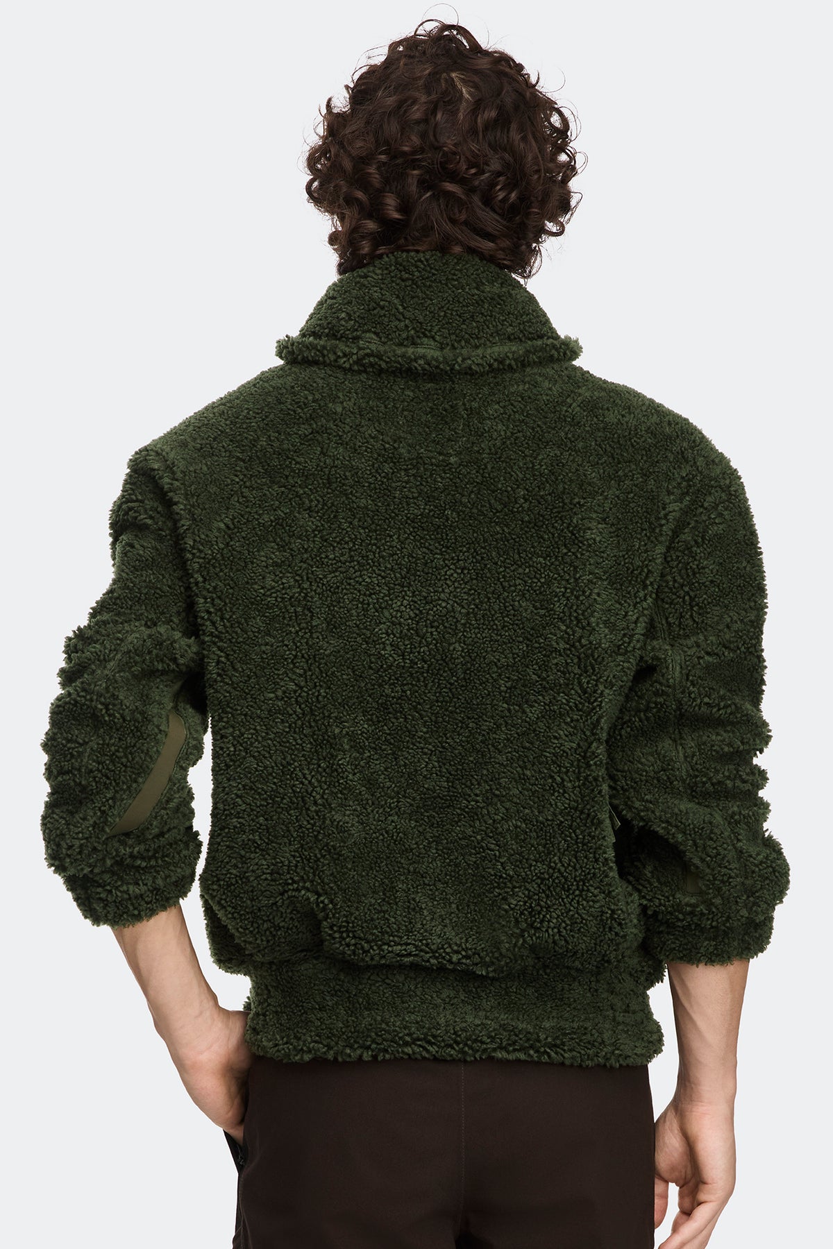 Varyn Fleece Jacket - Moss Khaki 9260 - on_back_01