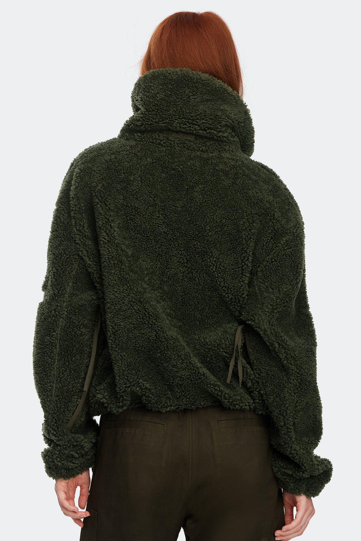 Varyn Fleece Jacket - Moss Khaki 9260 - on_back_02
