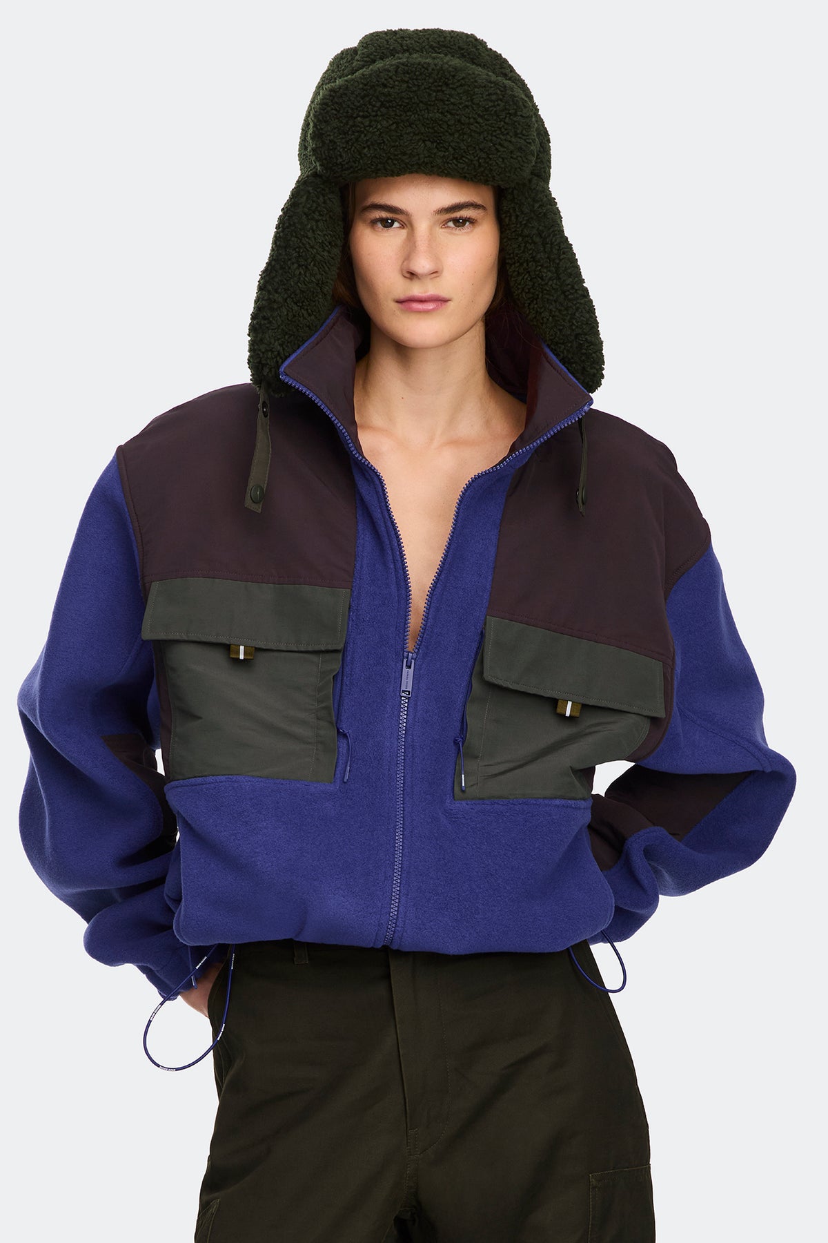 Liora Fleece Jacket - Crown Blue 9679 - on_front_01