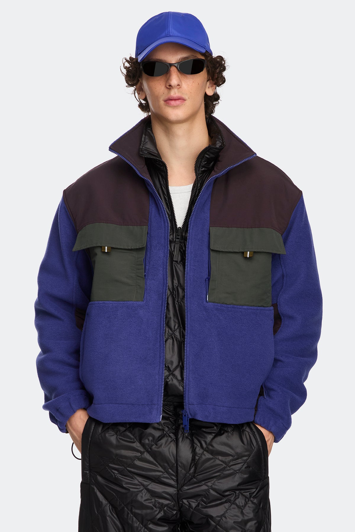 Liora Fleece Jacket - Crown Blue 9679 - on_front_open_01